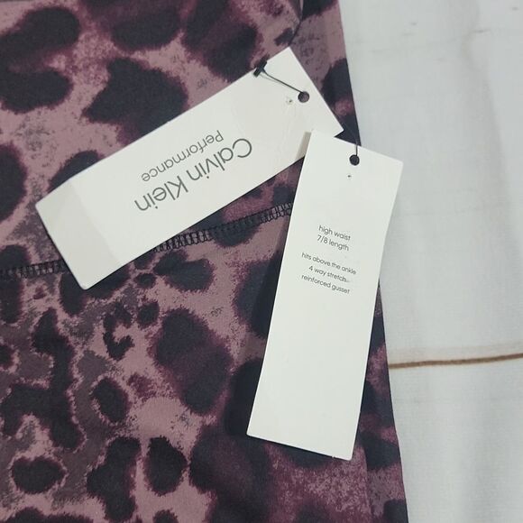 Calvin Klein Performance High Waisted 7/8 Length Animal Plus Size 3XL Beautiful - Picture 3 of 7